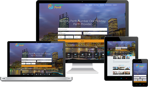 Holiday Perth displayed beautifully on multiple devices